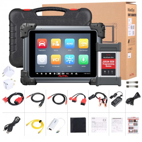 2024 Autel MaxiSys MS908S Pro II with MSOBD2KIT Non-OBDII Adapters Support SCAN VIN and Pre&Post Scan