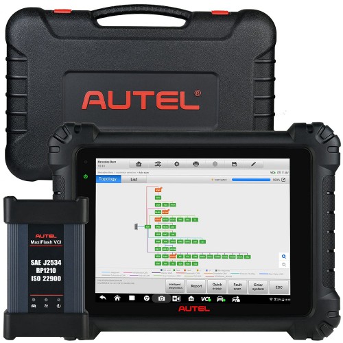 Original Autel Maxisys MS909CV AULMS909CV Heavy Duty Diagnostic Tablet With MAXIFLASH VCI for HD and Commercial Vehicles