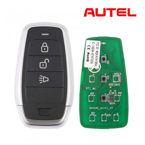 [In Stock] AUTEL MAXIIM IKEY Standard Style IKEYAT003AL 3 Buttons Independent Smart Key (Lock/ Unlock/ Panic) 5pcs/lot