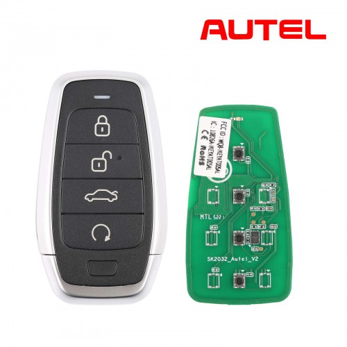 AUTEL MAXIIM IKEY Standard Style IKEYAT004EL 4 Buttons Independent Smart Key (Trunk/ Remote Start)
