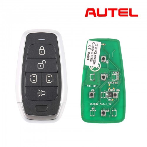 [In Stock] AUTEL MAXIIM IKEY Standard Style IKEYAT005CL 5 Buttons Independent Smart Key (Left Door/ Right Door) 5pcs/lot