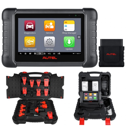Autel MaxiPRO MP808BT with Complete OBD1 Adapters Support Battery Testing & Compatible with Endoscopes
