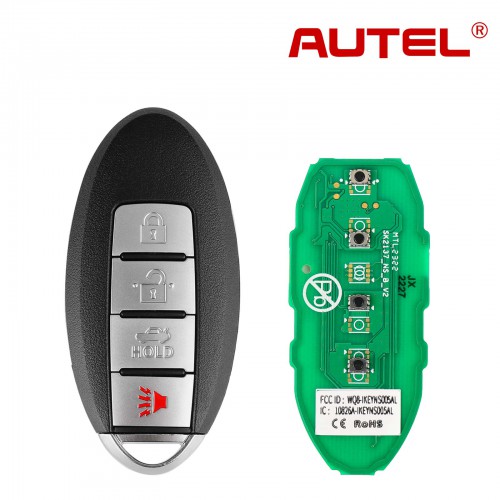 AUTEL MAXIIM IKEY Premium Style IKEYNS004AL Nissan 4 Buttons Universal Smart Key (Trunk/ Panic) 5pcs/lot