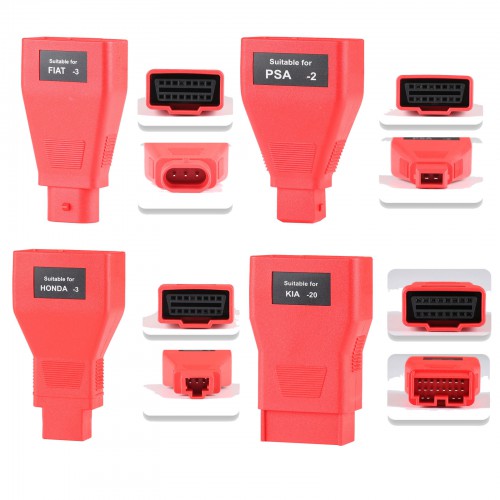 Full Set OBDII Cables and Connectors Compatible with Autel MaxiDas DS808/ MP808/ MP808BT (Only Cables and Connectors)