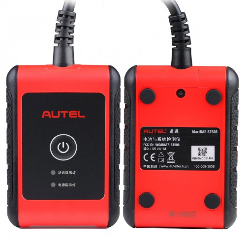 Original Autel MaxiBAS BT506 Auto Battery and Electrical System Analysis Tool Works with Autel MaxiSys Tablet (Chinese Version)