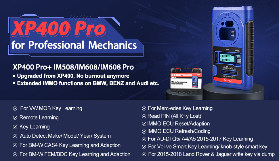Autel XP400 PRO Key and Chip Programmer 