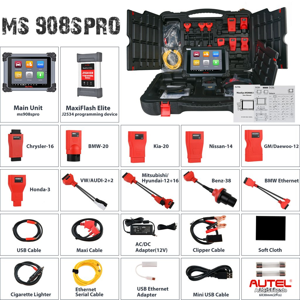 Autel MaxiSys MS908S Pro with J2534