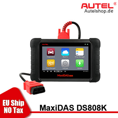 [EU Ship] Autel MaxiDAS DS808K Full System Diagnostic Tool with OBD1 Cables and Adapters Support Injector Coding Same as MP808K