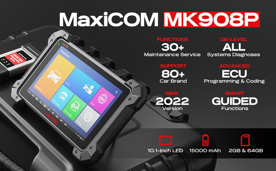 Autel MaxiCOM MK908P with 2 Years Free Update
