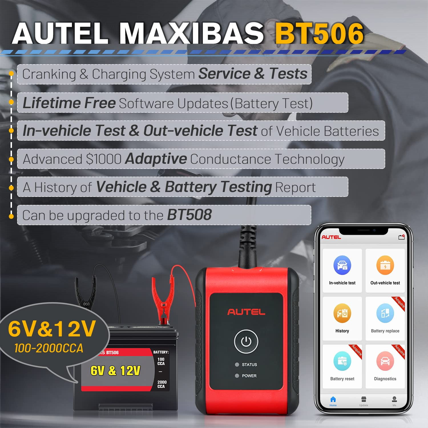 AUTEL MaxiBAS BT506