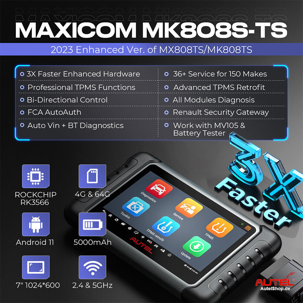 Autel MaxiCOM MK808S-TS MK808Z-TS