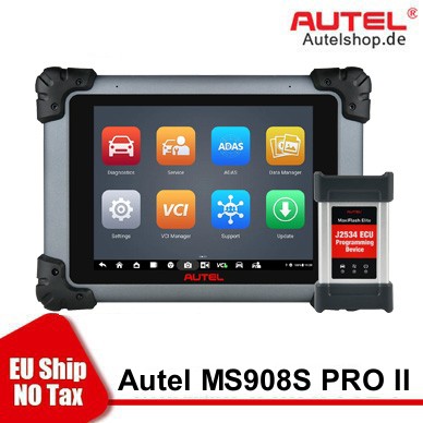 2023 Autel MaxiSys MS908S Pro II Automotive Full System Diagnostic Tool with J2534 ECU Programming Support SCAN VIN and Pre&Post Scan