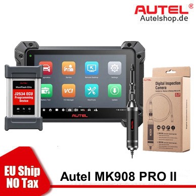 2023 Autel MaxiCOM MK908 PRO II Automotive Diagnostic Tablet Support SCAN VIN and Pre&Post Scan with Free Autel MV108S