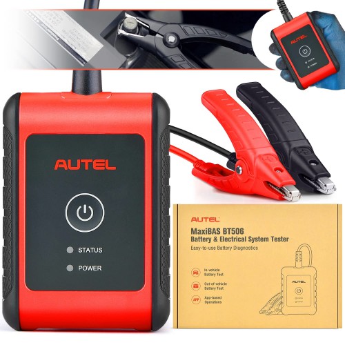 [English Version] Autel MaxiBAS BT506 Auto Battery and Electrical System Analysis Tool Works for iOS/ Android and Autel MaxiSys Tablet