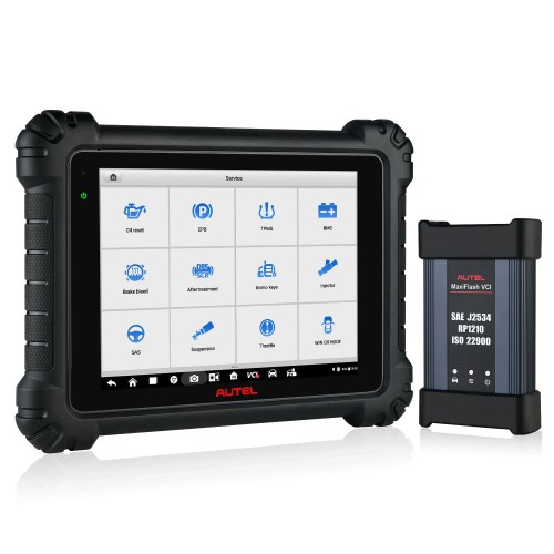 Autel MaxiSys MS909 Intelligent Diagnostic Tablet Support Topology Module Mapping and J2534 ECU Programming
