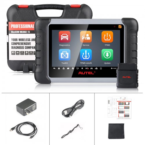 2024 Autel MaxiCOM MK808TS MK808Z-TS TPMS Relearn Tool Support TPMS Sensor Programming Newly Adds Active Test and Battery Testing Functions