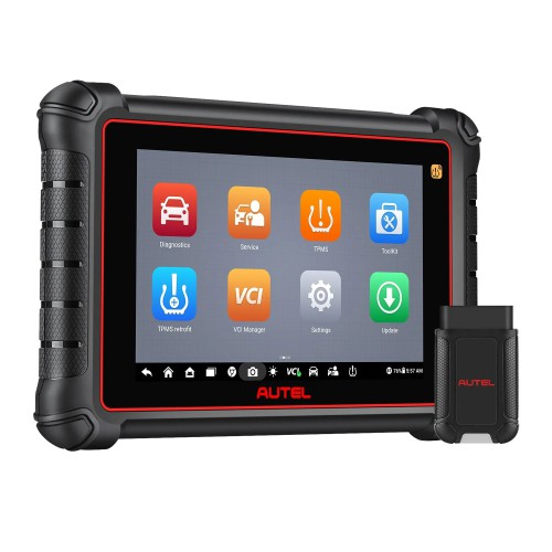 2024 Autel MaxiCOM MK900TS MK900-TS Wireless TPMS Diagnostic Tool with Android 11.0 OS Support DoIP/CAN FD Protocols
