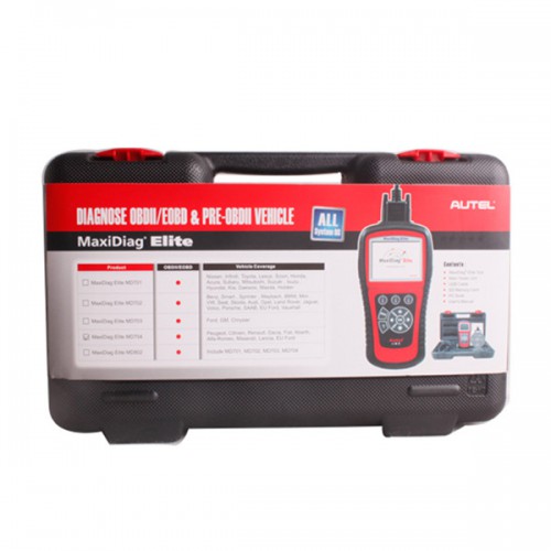[Free Shipping] Autel MaxiDiag Elite MD704 Full System with Data Stream French Vehicle Diagnostic Tool