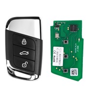 AUTEL MAXIIM IKEY Premium Style IKEYVW003AL Volkswagen 3 Buttons Universal Smart Key (Lock/ Unlock/ Trunk)