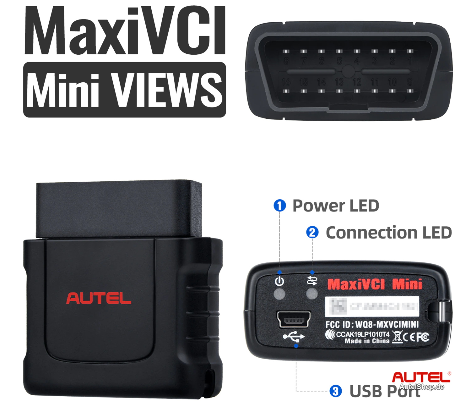 Autel MaxiPRO MP808BT Diagnostic Tablet with Complete OBD1 Adapters