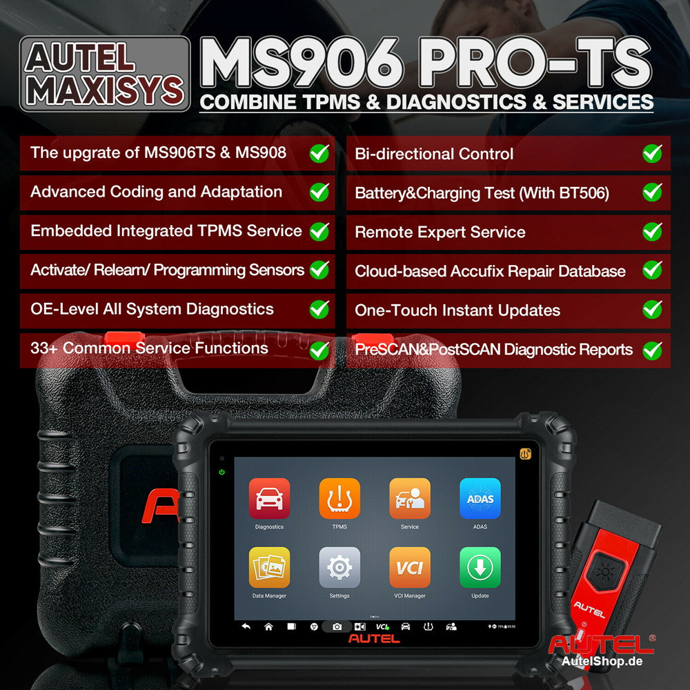 Autel MaxiSys MS906 PRO-TS 