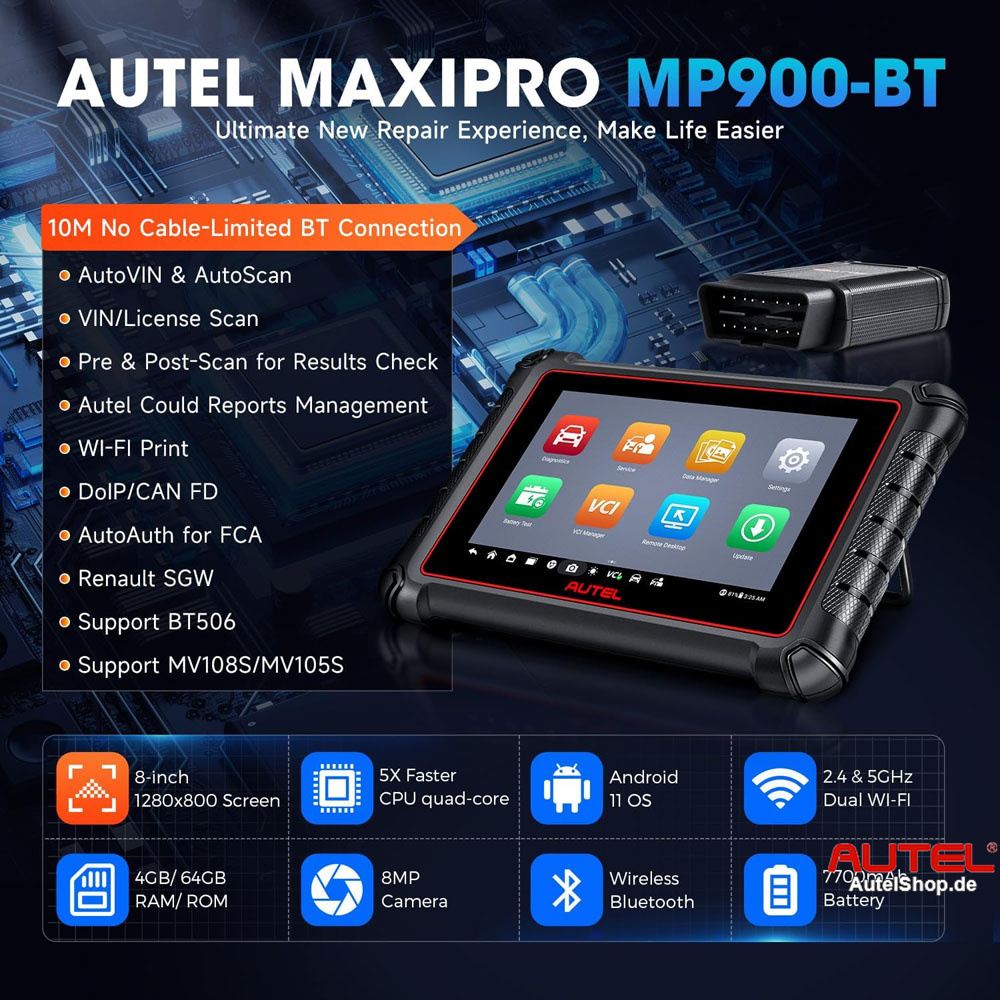 Autel MaxiPRO MP900BT MP900Z-BT